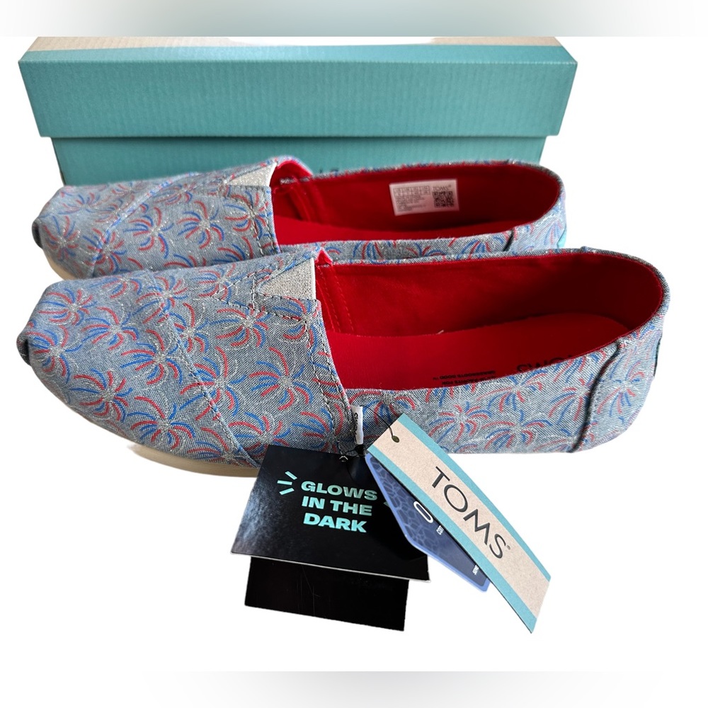 TOMS Alpargata Fireworks. Size 9.